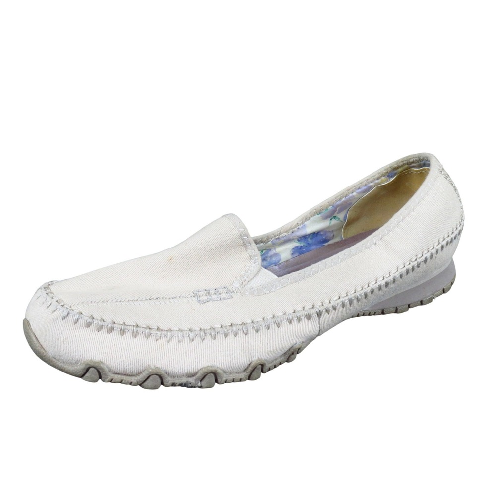 Skechers Relaxed Fit Bikers-Jaywalk Women Loafer 9.5 Walking Natural Textile